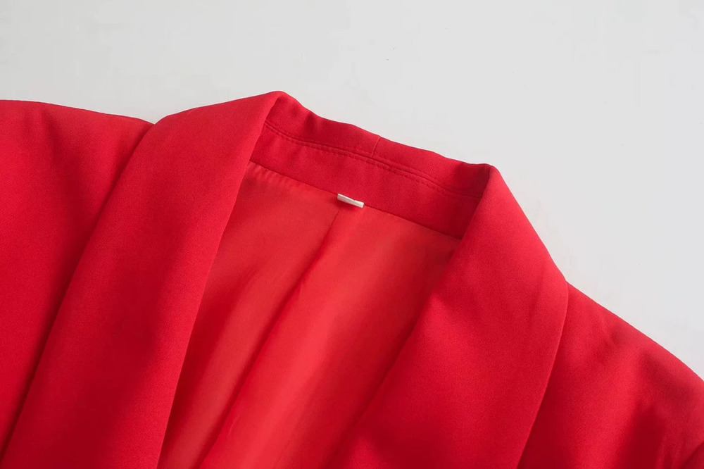 Spring Red Formal Suit Jacket - Picture 5 of 5